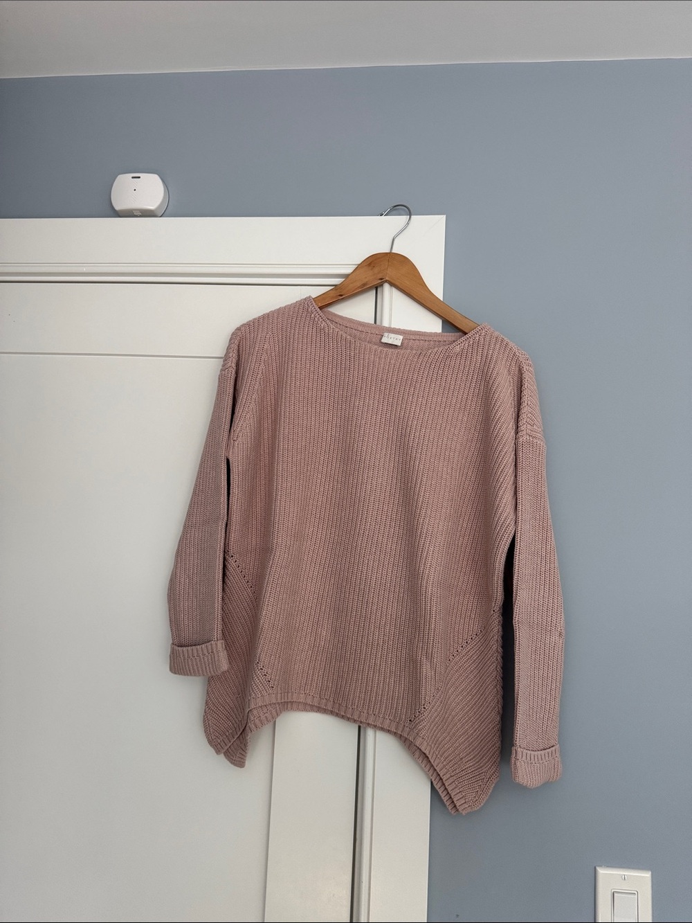 Poetry Dusty Rose Scoop Neck Knit Sweater